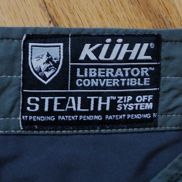 KUHL Pants Mens 36x30 Green Khaki STEALTH Convertible NYLON Hiking Outdoors - Picture 3 of 10
